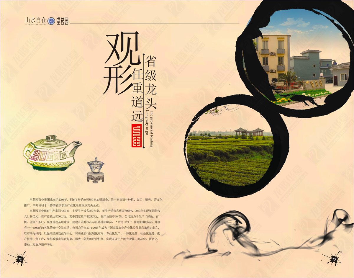 蒙顶山皇茗园茶业宣传画册设计