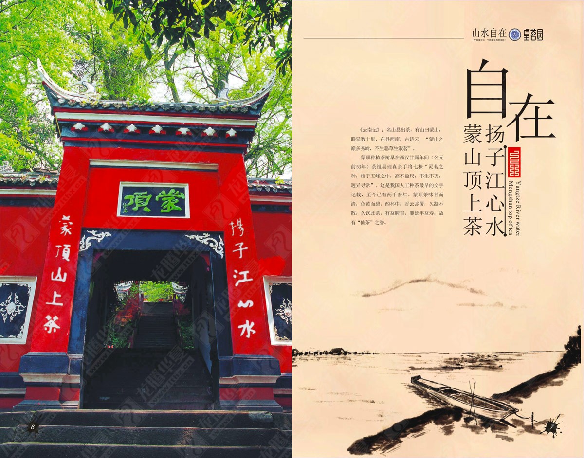 蒙顶山皇茗园茶业宣传画册设计