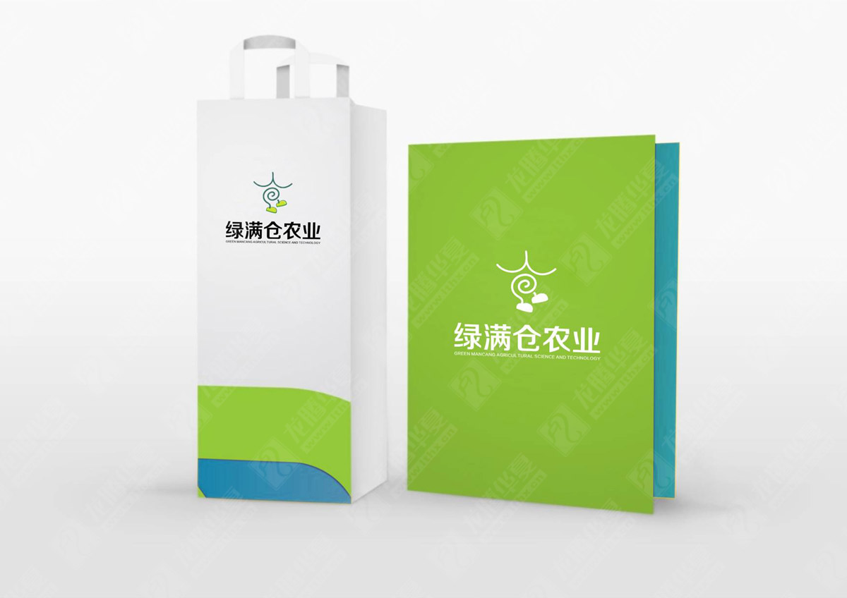 绿满仓农业品牌VI设计|农业品牌LOGO设计|农业公司品牌视觉设计