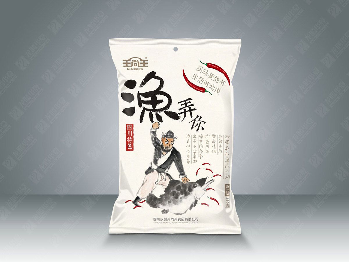 美尚美鱼调料包装设计_成都鱼调料包装设计公司_成都调料包包装设计公司_成都调味品包装设计公司