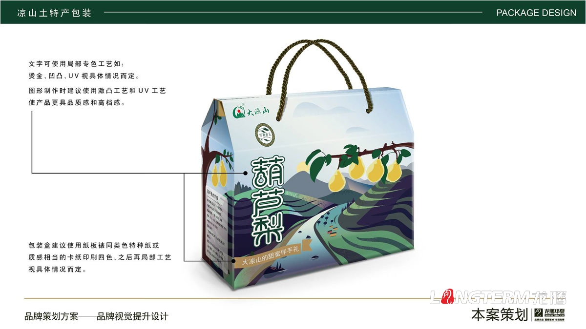 四川省凉山州土特产燕麦面包装设计方案_地方特色农副产品品牌包装视觉提升方案