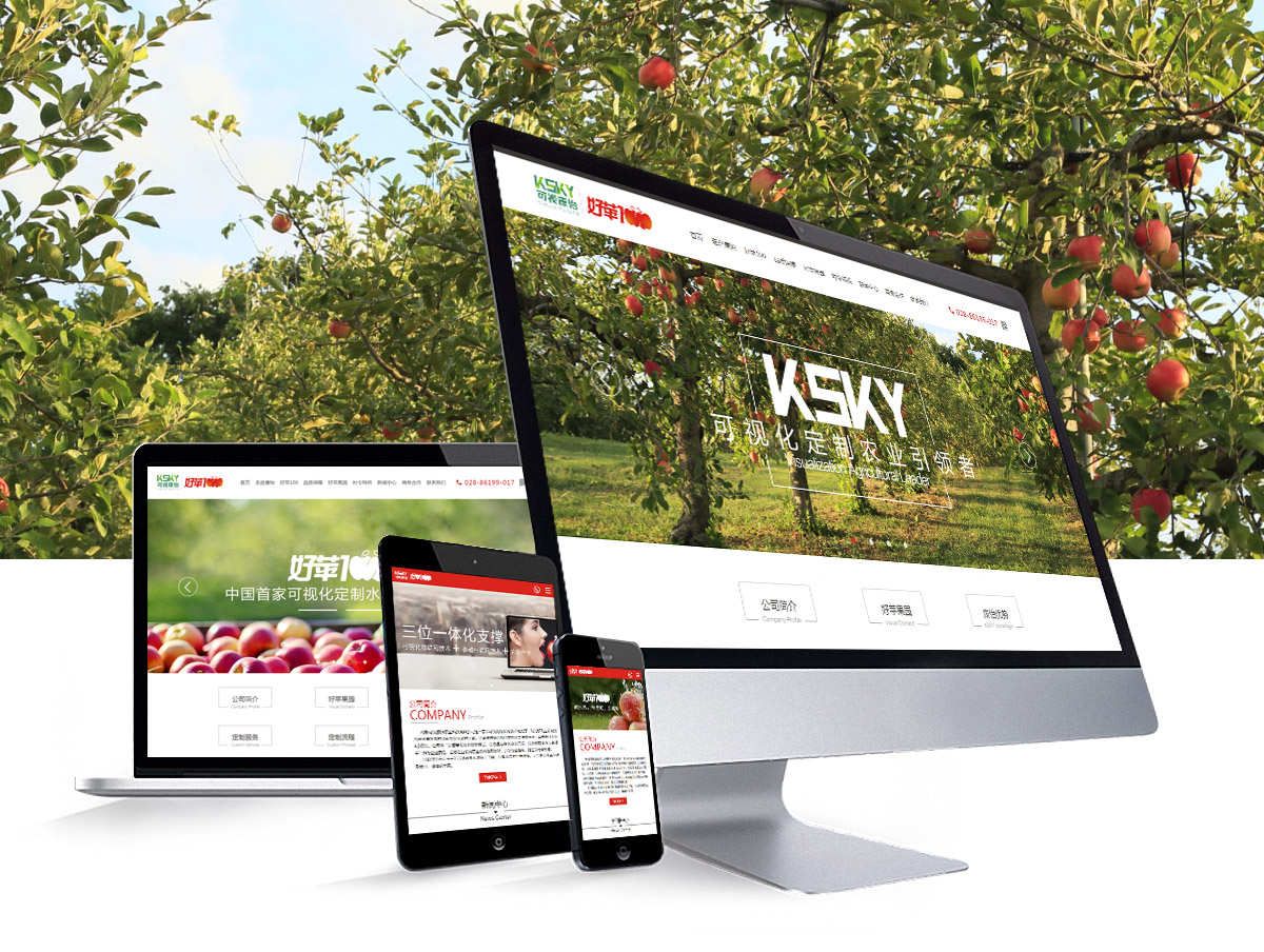 可视康怡农业科技公司官网设计|成都可视康怡农业科技有限公司网站建设|农业公司品牌形象微官网开发