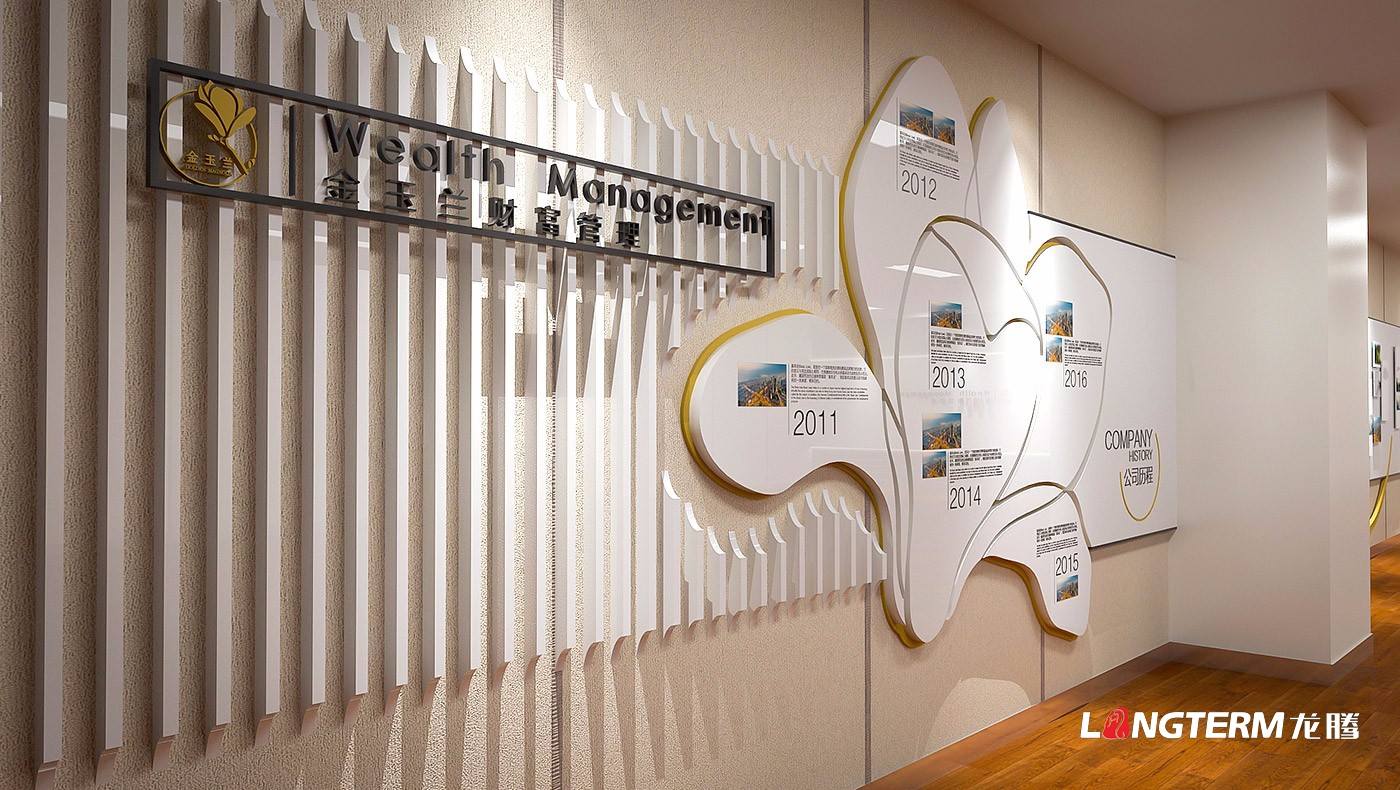 太平洋保险金玉兰财富管理分部企业文化墙设计