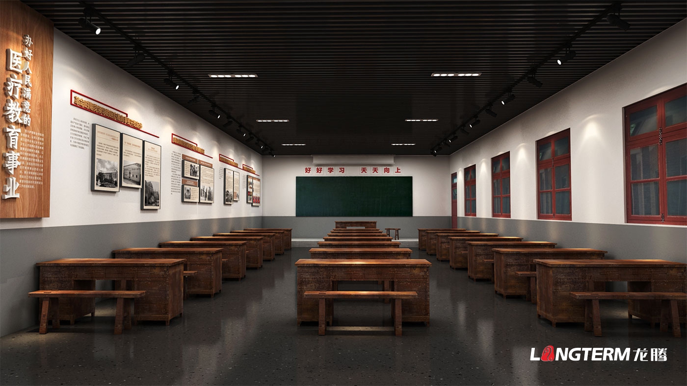 四川护理职业学院校史馆策划设计方案_职业技术学校成果展示厅布置效果图